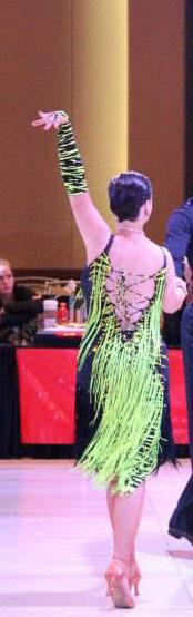 Black/Yellow Fringe Latin 2