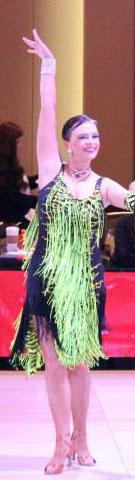 Black/Yellow Fringe Latin