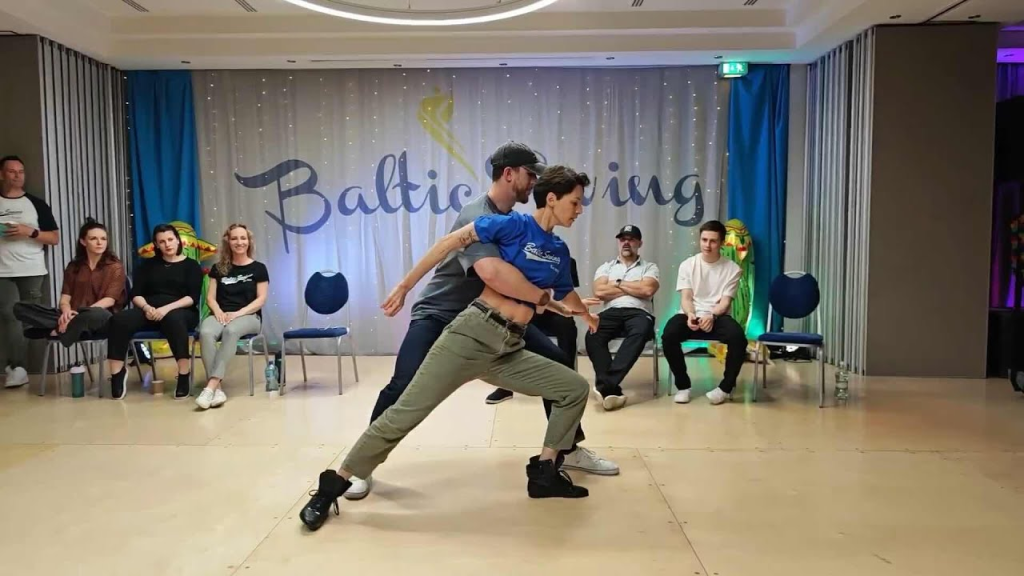Emeline Rochefeuille dancing West Coast Swing